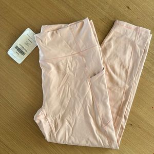 NWT FABLETICS Pure Lux 7/8 Peachy Pink Leggings